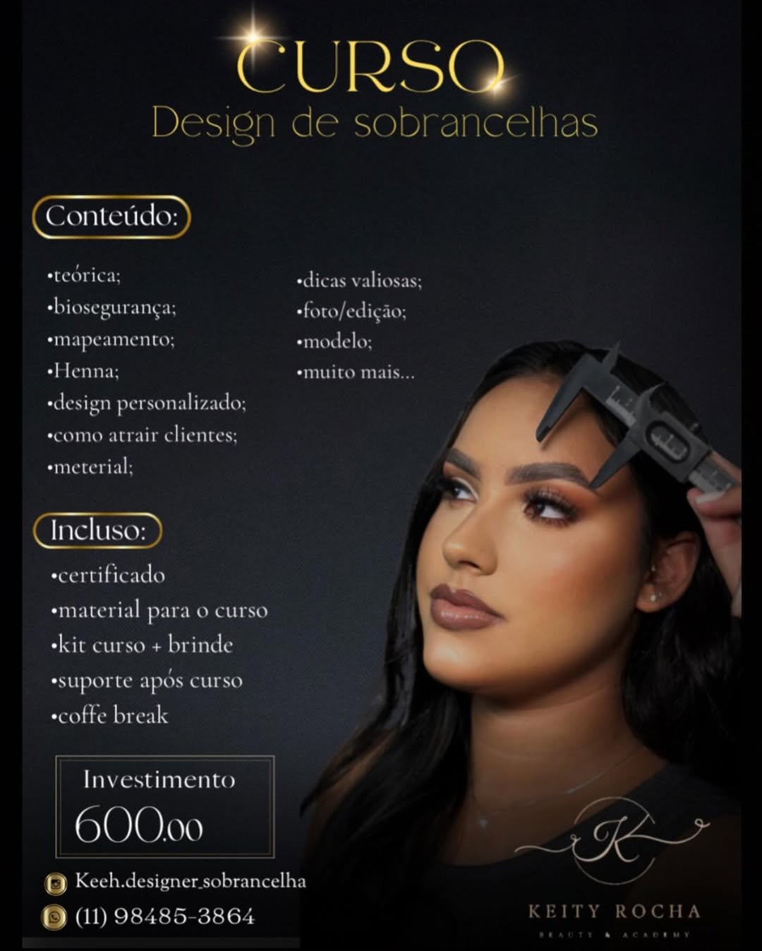 Curso Design de Sobrancelhas — Keity Rocha Beauty Academy
